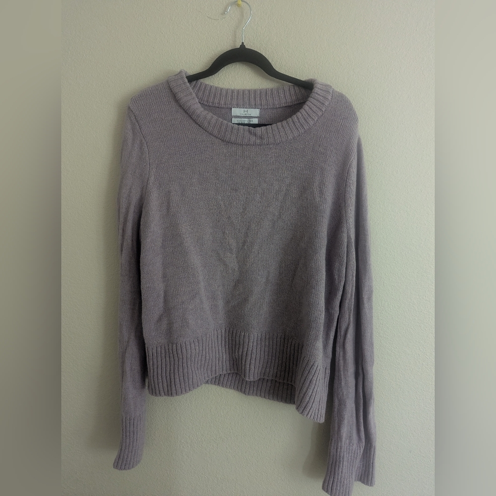 Halston Heritage Lavender Crewneck Sweater